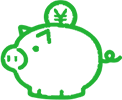 貯金箱のアイコン