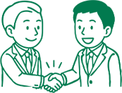 企業パートナーのイラスト